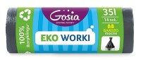 Worki na śmieci 35l / 15 sztuk z uszami Gosia