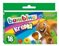 Kredki świecowe Bambino 18 kolorów
