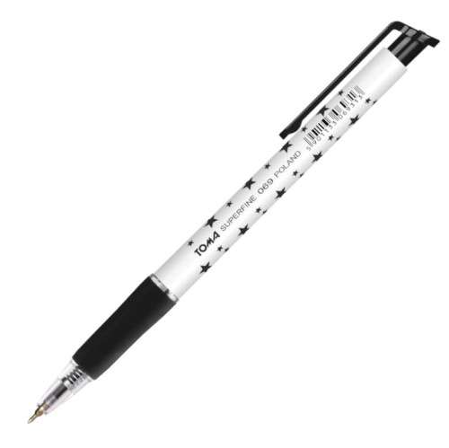 Długopis automatyczny Toma, Superfine 069, 0.5mm, czarny