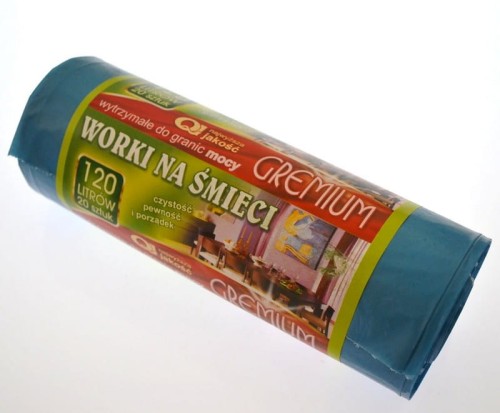 Worki na śmieci 120l/20 sztuk