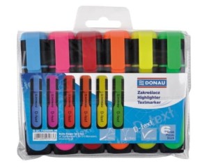 Zakreślacz Donau D-Text, 6 kolorów