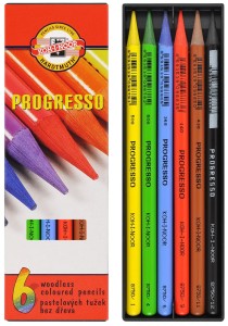 Kredki ołówkowe Progresso Koh-I-Noor 6 kolorów