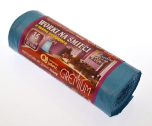 Worki na śmieci 35l/20 sztuk z taśmą 