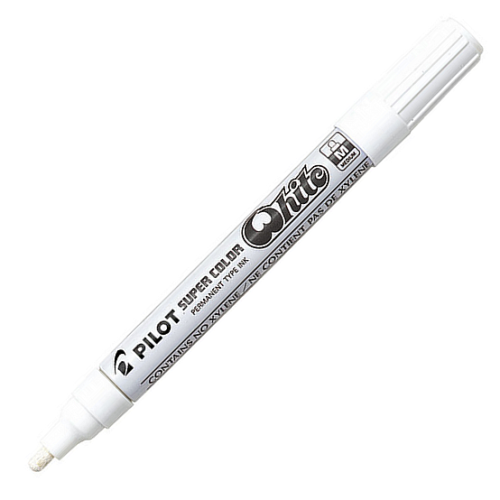 Marker olejowy Pilot M, gruby biały