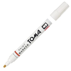 Marker olejowy Toma  440, gruby, biały
