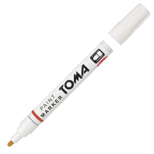 Marker olejowy Toma  440, gruby, biały