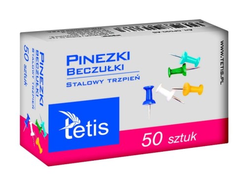 Pinezki beczułki Tetis, 50 sztuk