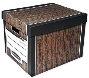 Pudło do archiwum Fellowes Bankers Box Woodgrain z wiekiem, 2 sztuki