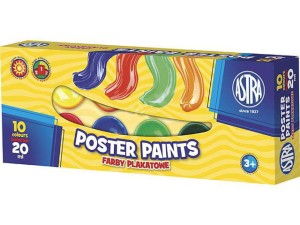 Farby plakatowe Astra 10 kolorów 20ml