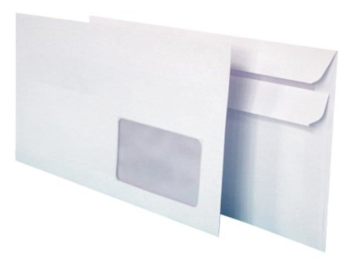 Koperta D-L biała samoklejąca okienko prawe (1000 sztuk)