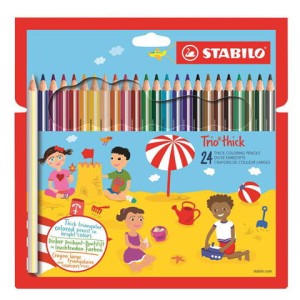 Kredki ołówkowe Stabilo Trio 24 kolory