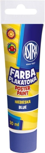 Farba plakatowa Astra 30ml w tubie niebieska