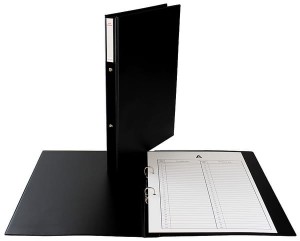 Teczka akt osobowych Biurfol, A-4, twarda oprawa, czarna