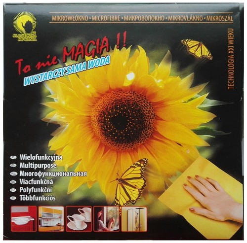 Ścierka z mikrofibry "Słoneczna Kuchnia", 32x32cm