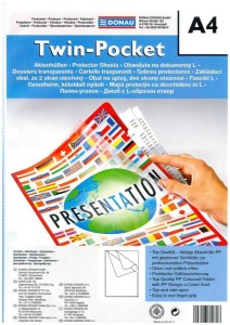 Ofertówka groszkowa Donau  A-4, dwie kieszenie