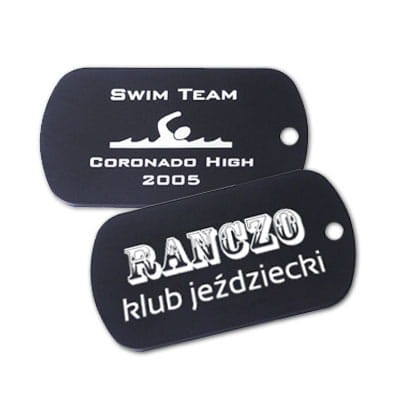 Zawieszka wojskowa - czarna