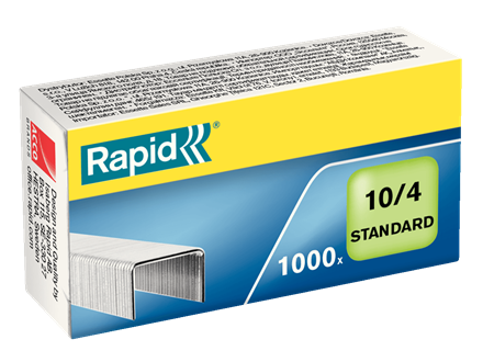 Zszywki Rapid Standard 10/4, 1000 sztuk