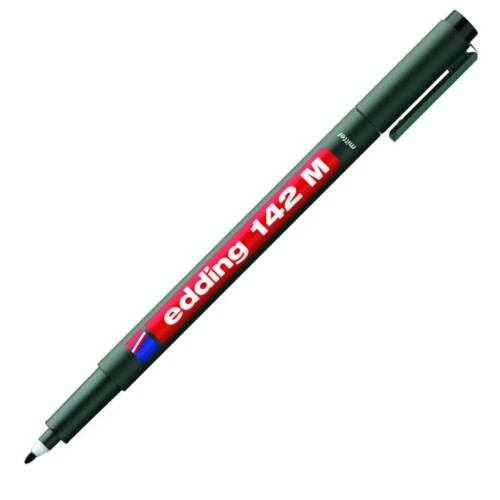 Foliopis Edding 142M OHP 1,0 mm, czarny