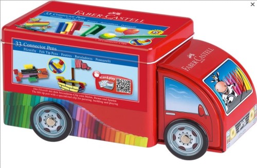 Flamastry Faber Castell Connector Samochód, 33 kolory