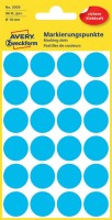 Kółka do zaznaczania Avery Zweckform, 18 mm, niebieskie