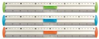 Linijka aluminiowa Tetis, 30 cm, z uchwytem