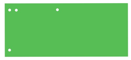 Przekładki kartonowe Tres, zielone 1/3 A-4, 100 przekładek