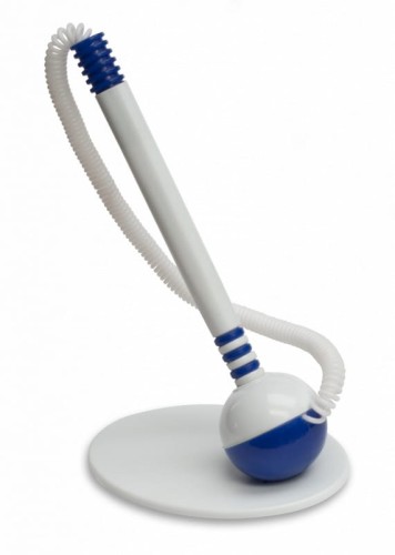 Długopis na sprężynce Taurus, stojący, niebieski