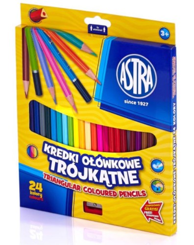 Kredki ołówkowe Astra 24 kolory