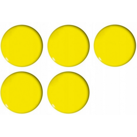  Magnesy do tablic Tetis 35mm 5 sztuk żółte