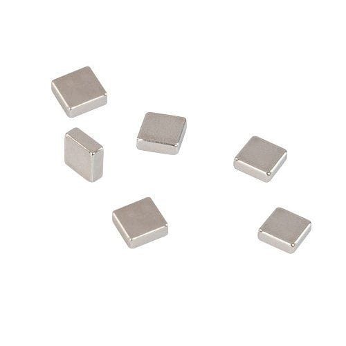 Magnesy do tablic 2x3, 10x10x5mm, 6 sztuk, neodymowe