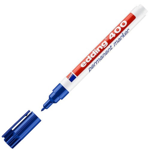 Marker permanentny Edding 400, niebieski