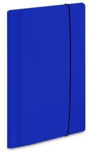 Teczka kartonowa z gumką Vaupe (2), A-4, niebieska
