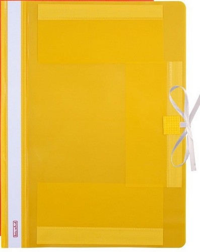 Teczka wiązana plastikowa Biurfol, A-4, żółta