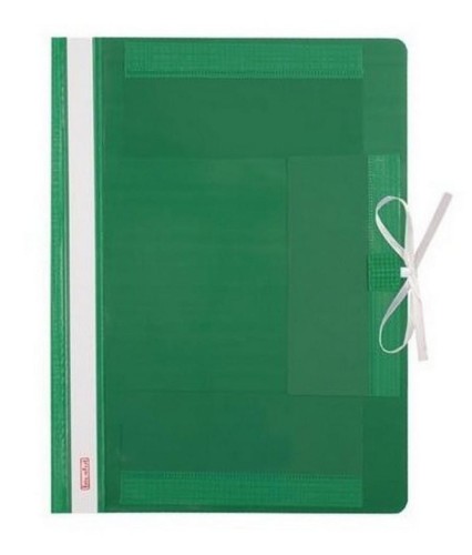 Teczka wiązana plastikowa Biurfol, A-4, zielona