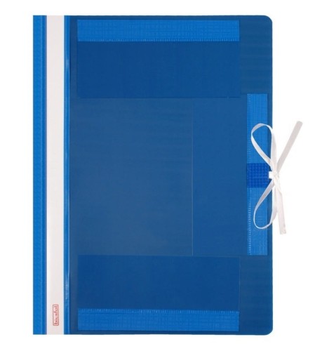 Teczka wiązana plastikowa Biurfol, A-4, niebieska
