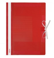 Teczka wiązana plastikowa Biurfol, A-4, czerwona