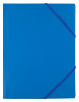 Teczka plastikowa z gumką D.Rect, A-4, 450 mic, niebieska