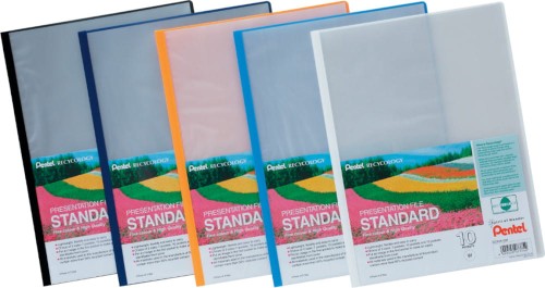 Album ofertowy Pentel, A4, 10 koszulek, czarny