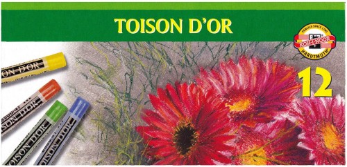 Kredki pastele suche Koh-I-Noor Toison 12 kolorów