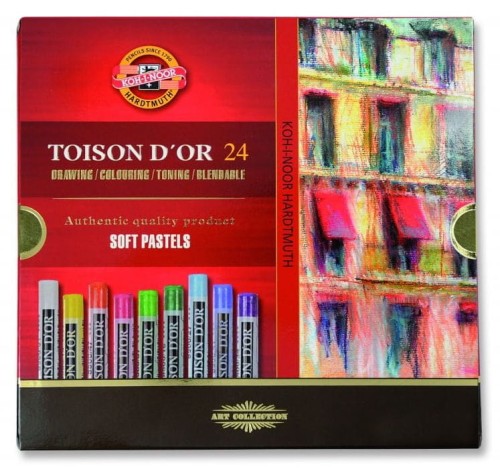 Kredki pastele suche Koh-I-Noor Toison 24 kolory
