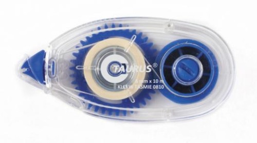 Klej biurowy Taurus, w taśmie, 8mm x 10m, permanentny