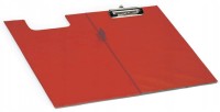 Podkładka z klipem Taurus A-4, zamykana, czerwona