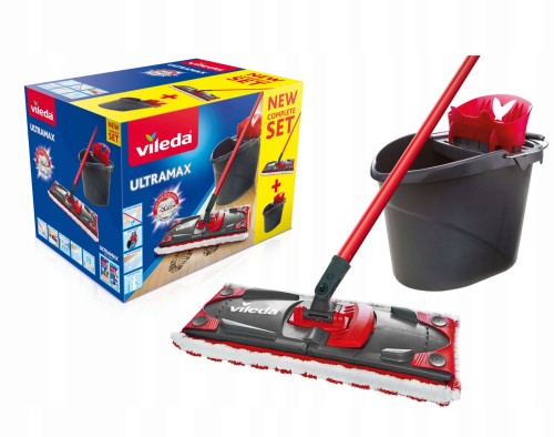 Mop płaski z wiadrem i wyciskaczem Vileda Ultramax Box
