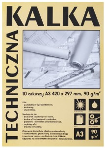 Kalka techniczna Diamant, A-3/10 arkuszy 90g