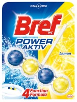Kostka zapachowa do toalet zawieszka Bref Power Activ Lemon, 50g