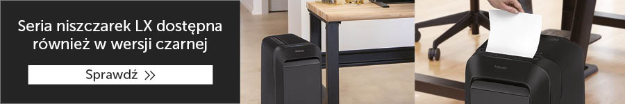 Seria niszczarek LX dostępna również w wersji czarnej